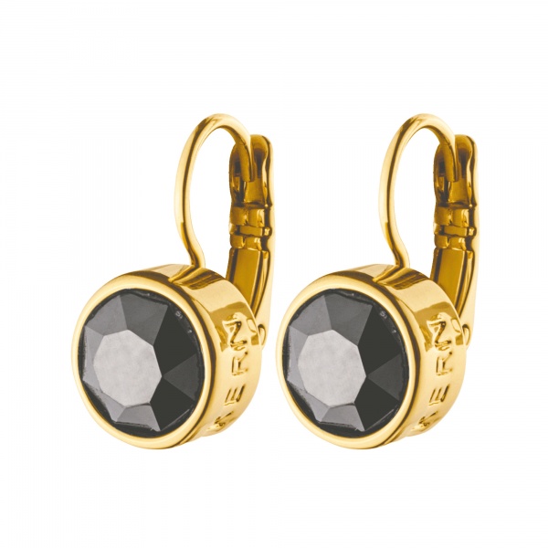 Dyrberg Kern Louise Gold Earrings - Black